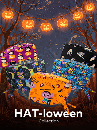 Colección HAT-lloween Robin Hat - Neceseres Halloween con calabazas murciélagos y decoración otoñal