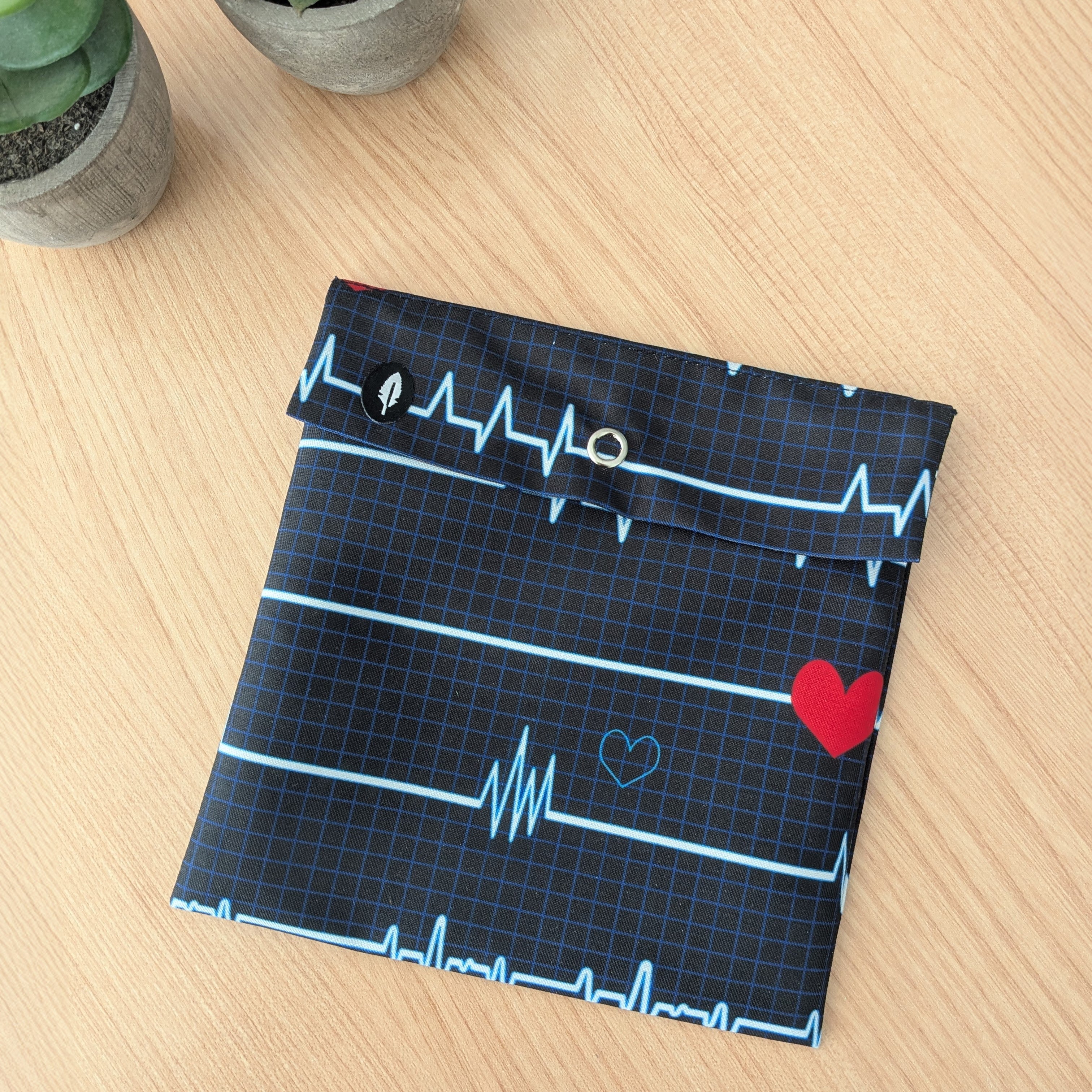 Bolsa de regalo diseño electrocardiograma para gorros quirúrgicos Robin Hat - Packaging médico personalizado