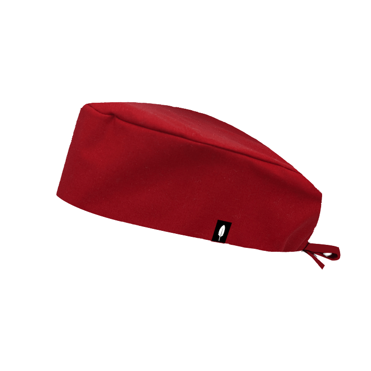 Gorro quirúrgico de pelo corto en color negro, diseño clásico y minimalista, fabricado en sartex sanitario por Robin Hat.