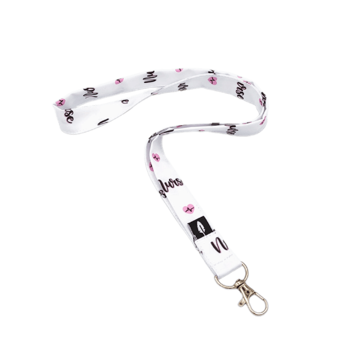 Lanyard NURSE de poliéster con un diseño moderno y profesional, ideal para enfermeras y profesionales sanitarios.