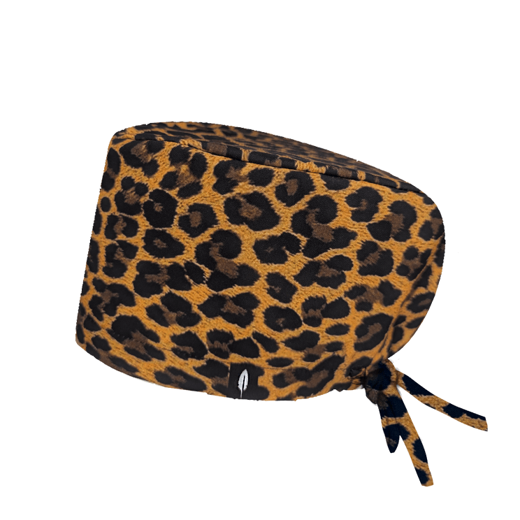 GORRO DE QUIRÓFANO LEOPARDO PELO LARGO