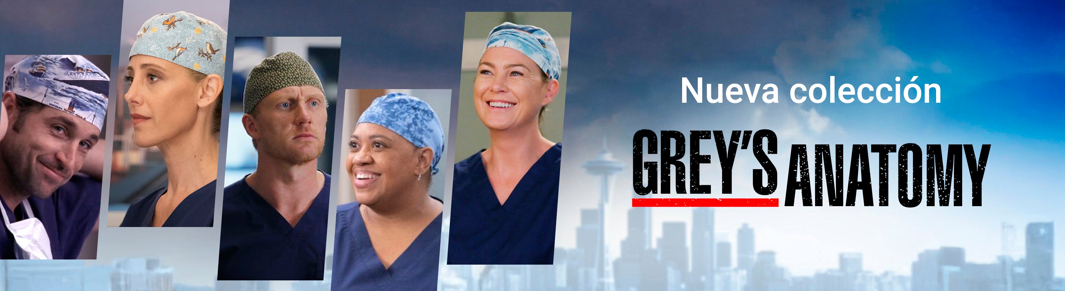 Colección Grey's Anatomy de gorros quirúrgicos personalizados para profesionales sanitarios - Robin Hat