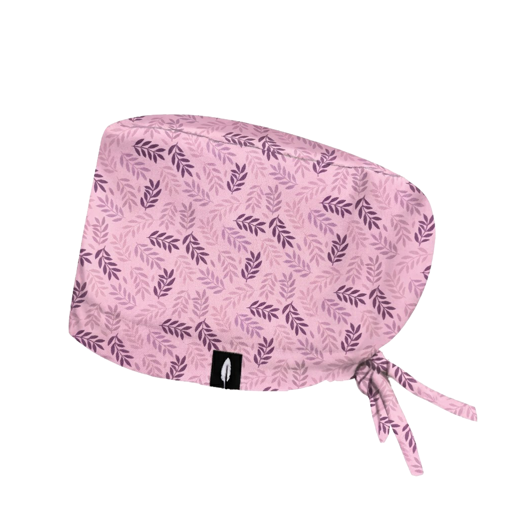 Gorro quirofano Robin Hat pelo largo floral rosa
