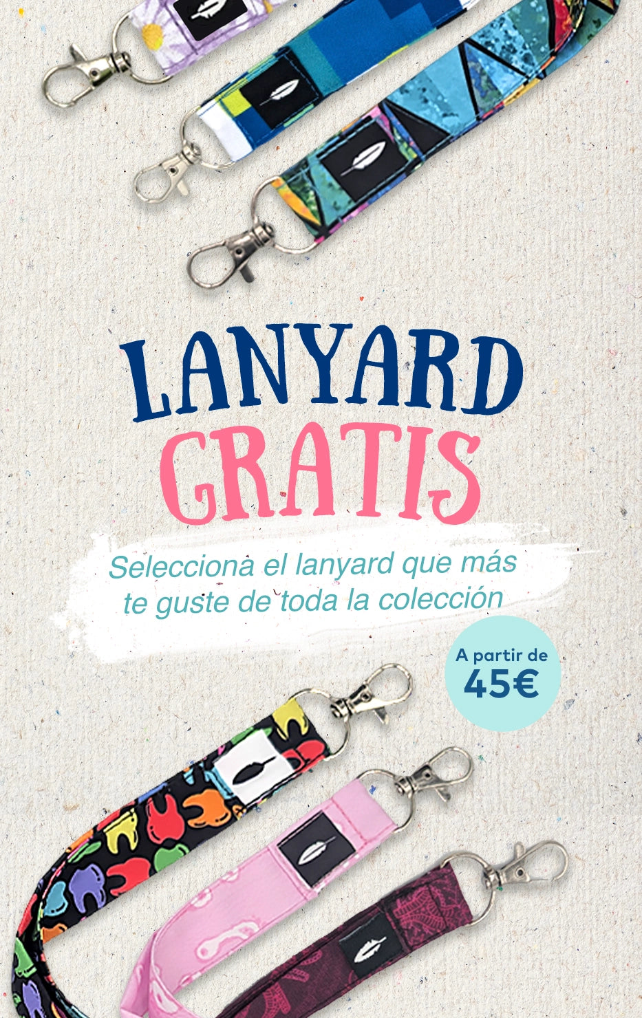 Promoción lanyard gratis Robin Hat en compras a partir de 45€ con variedad de diseños coloridos