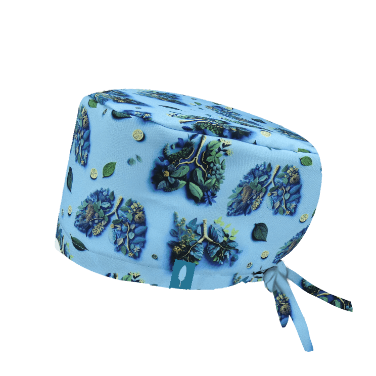Gorro quirófano de pulmones para pelo largo