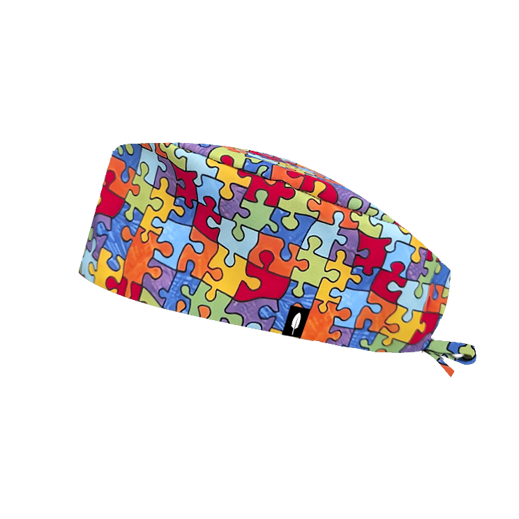 Gorro quirófano robin Hat Puzzle para pelo corto.