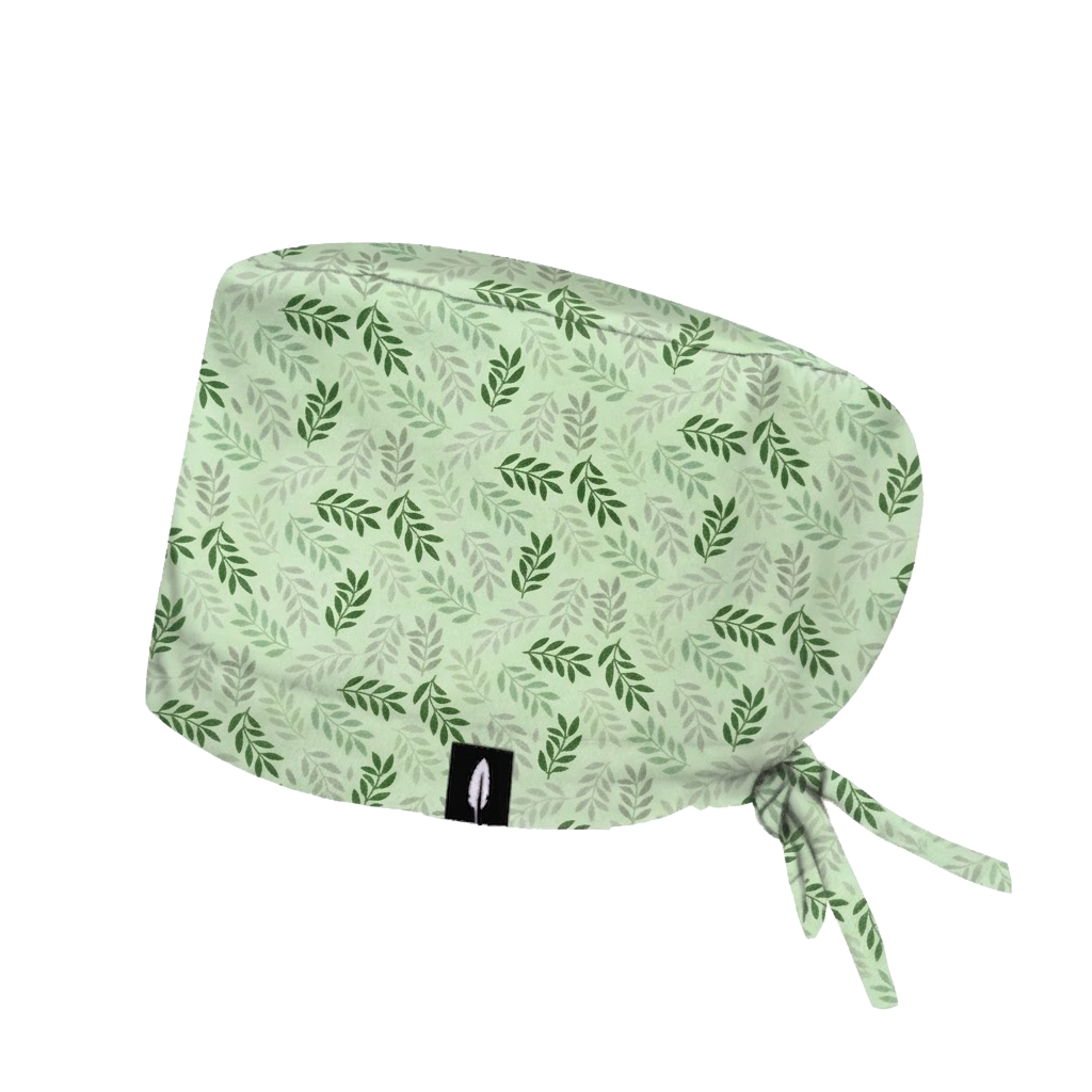 Gorro quirofano Robin Hat pelo largo floral verde